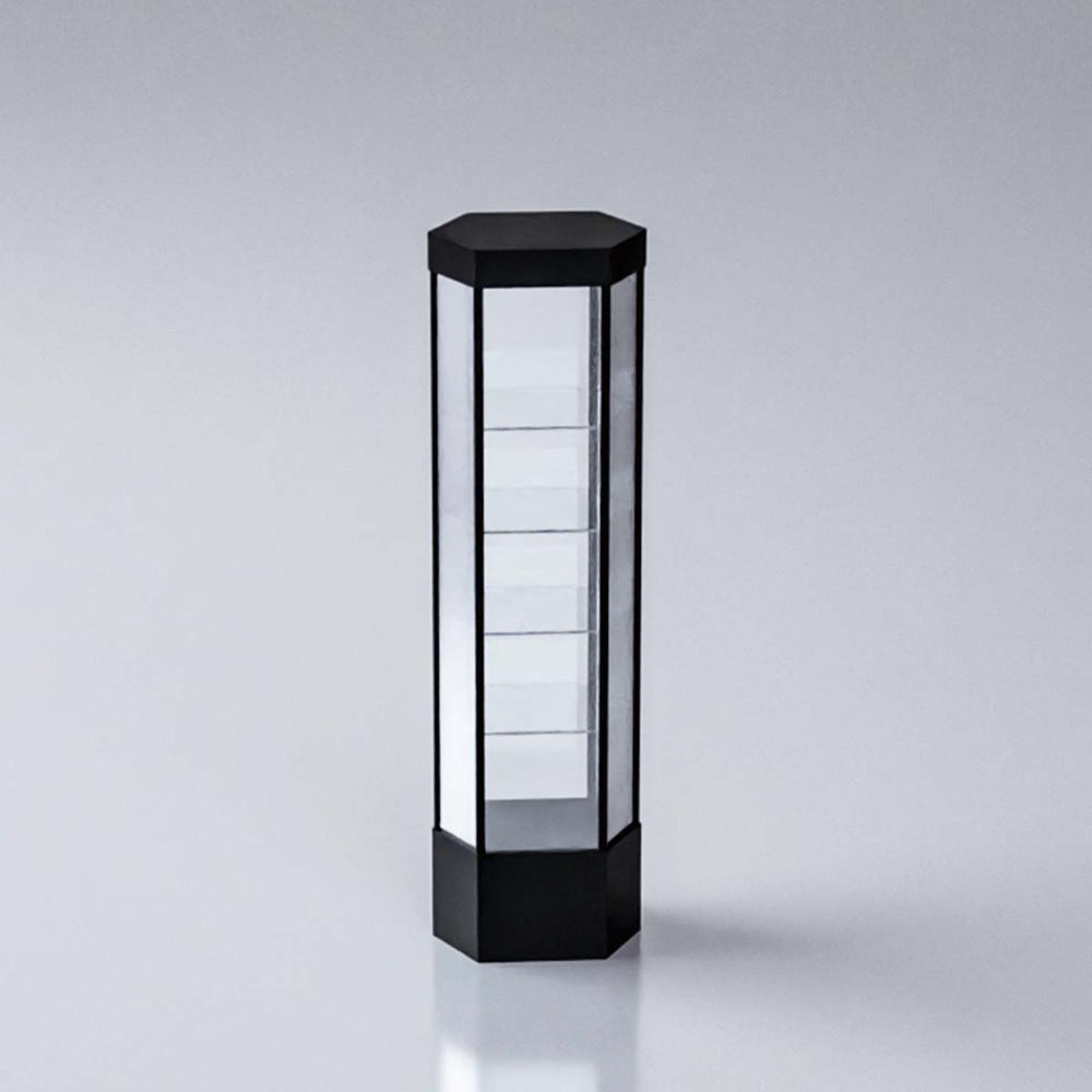 HEXAGON LIGHTED TOWER SHOWCASE 25"(L) x 22"(W) x 73"(H)