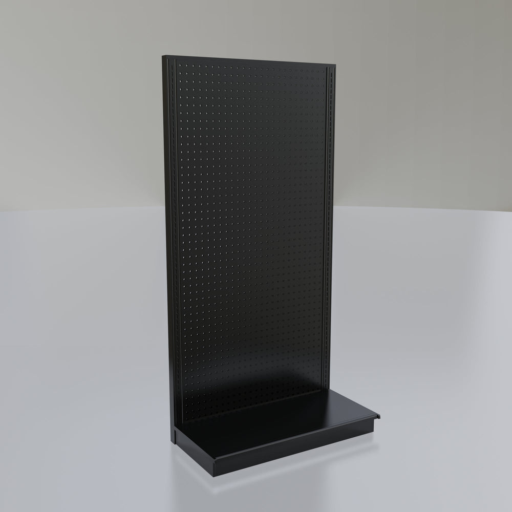 Lozier Gondola Wall Display Starter, Black 36W 72H 19D