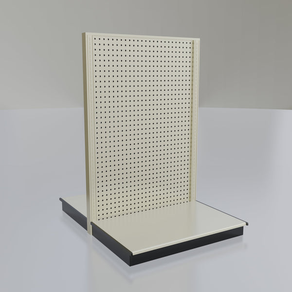 Lozier Gondola Island Display Starter, platinum 36W 54H 25D