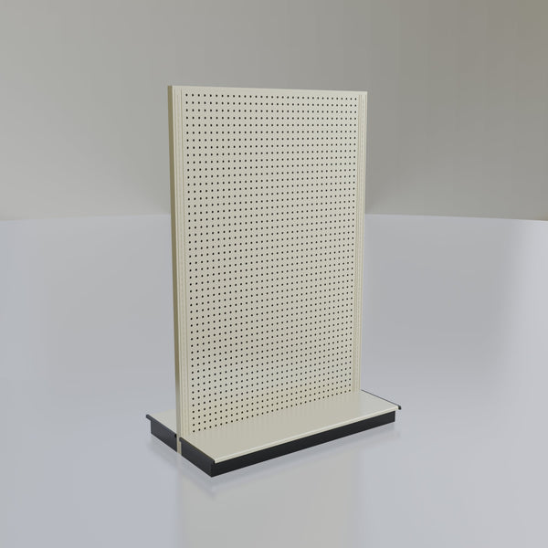 Lozier Gondola Island Display Starter, platinum 48W 72H 13D