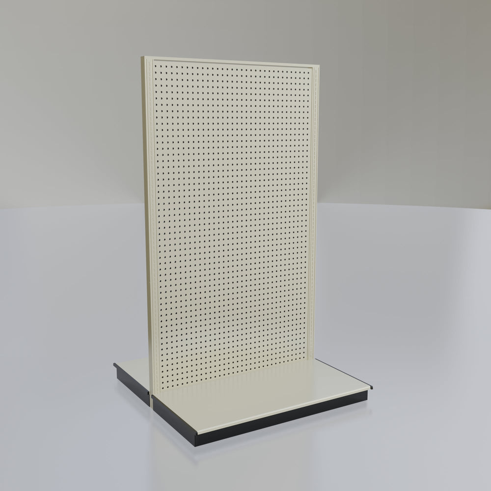 Lozier Gondola Island Display Starter, platinum 48W 84H 25D