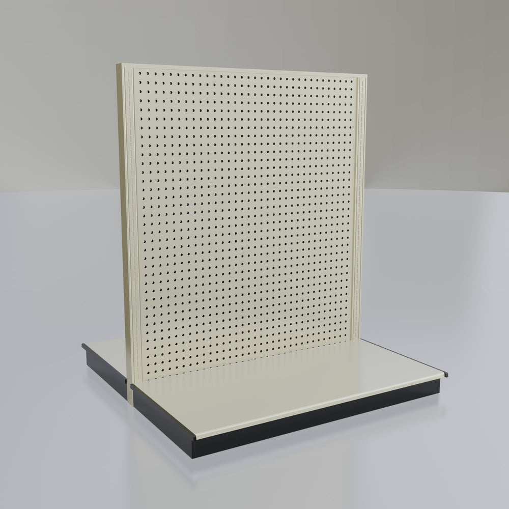 Lozier Gondola Island Display Starter, platinum 48W 54H 25D