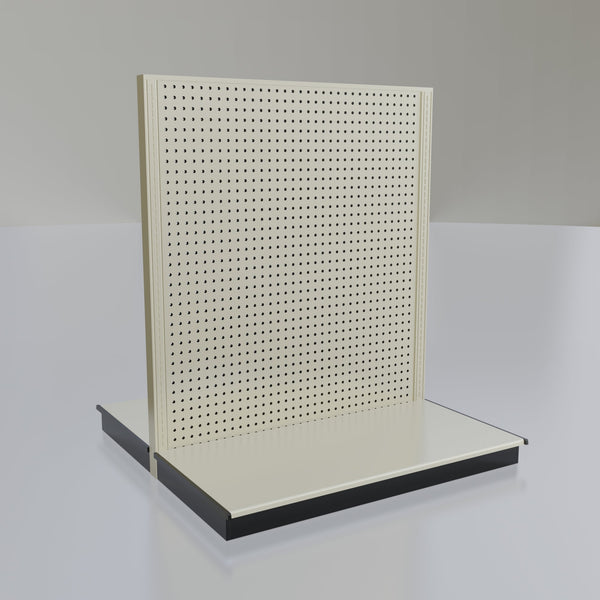 Lozier Gondola Island Display Starter, platinum 48W 54H 25D