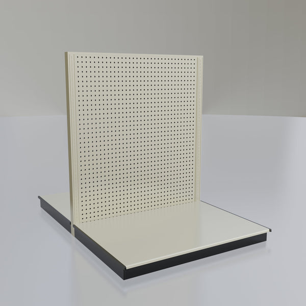 Lozier Shelving Double-Sided Starter Unit, platinum 48W 54H 47D