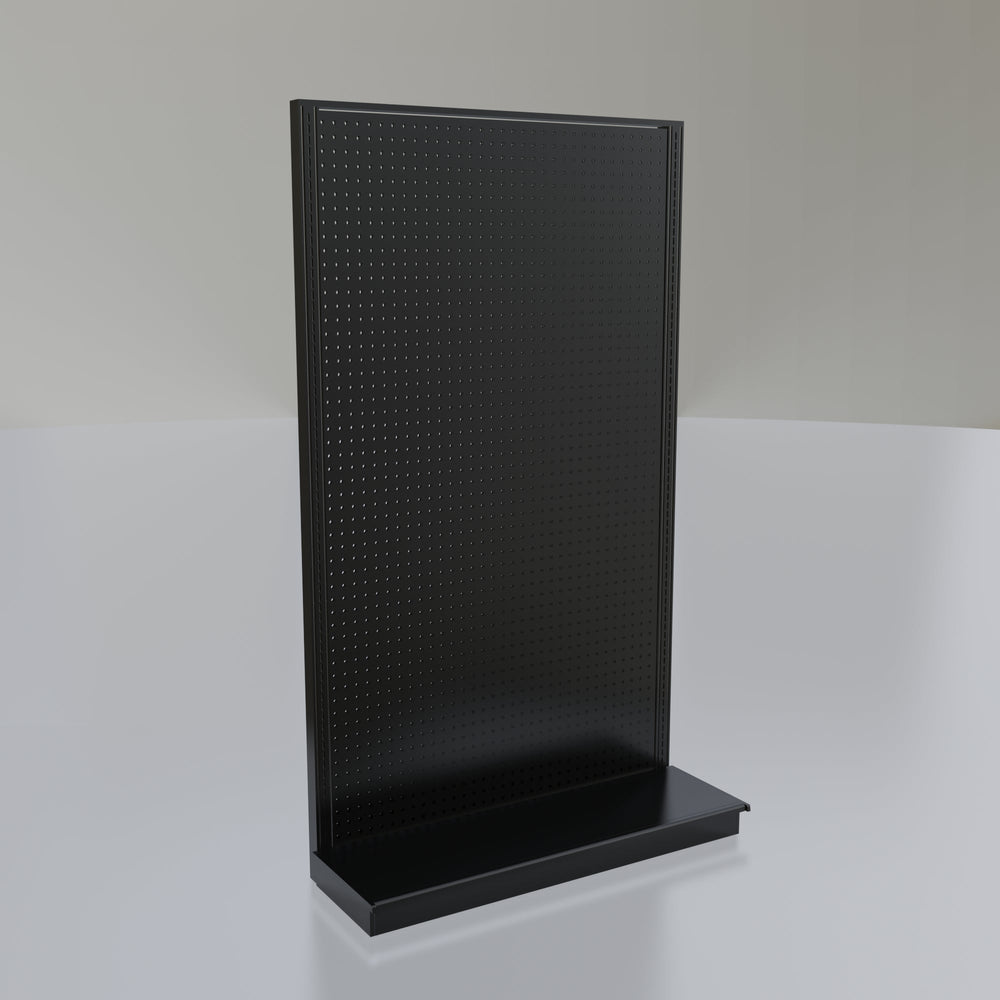 Lozier Gondola Wall Display Starter, Black 48W 84H 16D