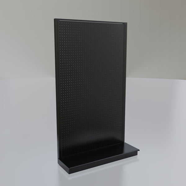 Lozier Gondola Wall Display Starter, Black 48W 84H 16D