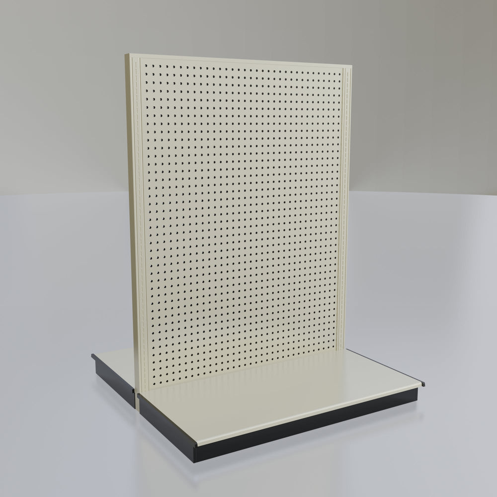Lozier Gondola Island Display Starter, platinum 48W 60H 25D