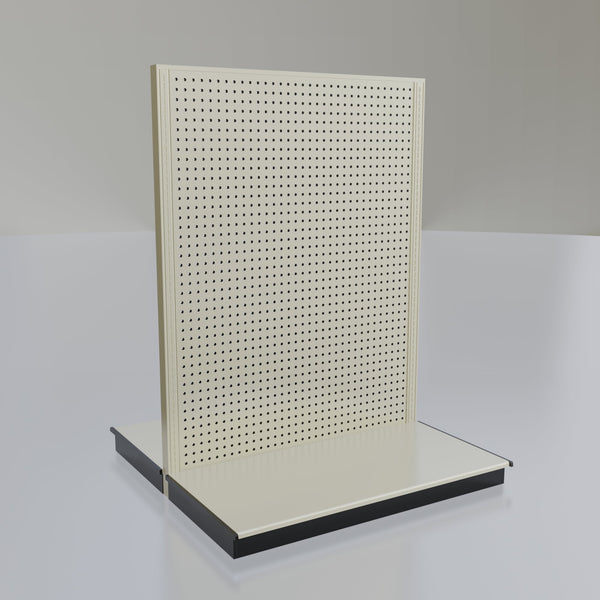 Lozier Gondola Island Display Starter, platinum 48W 60H 25D