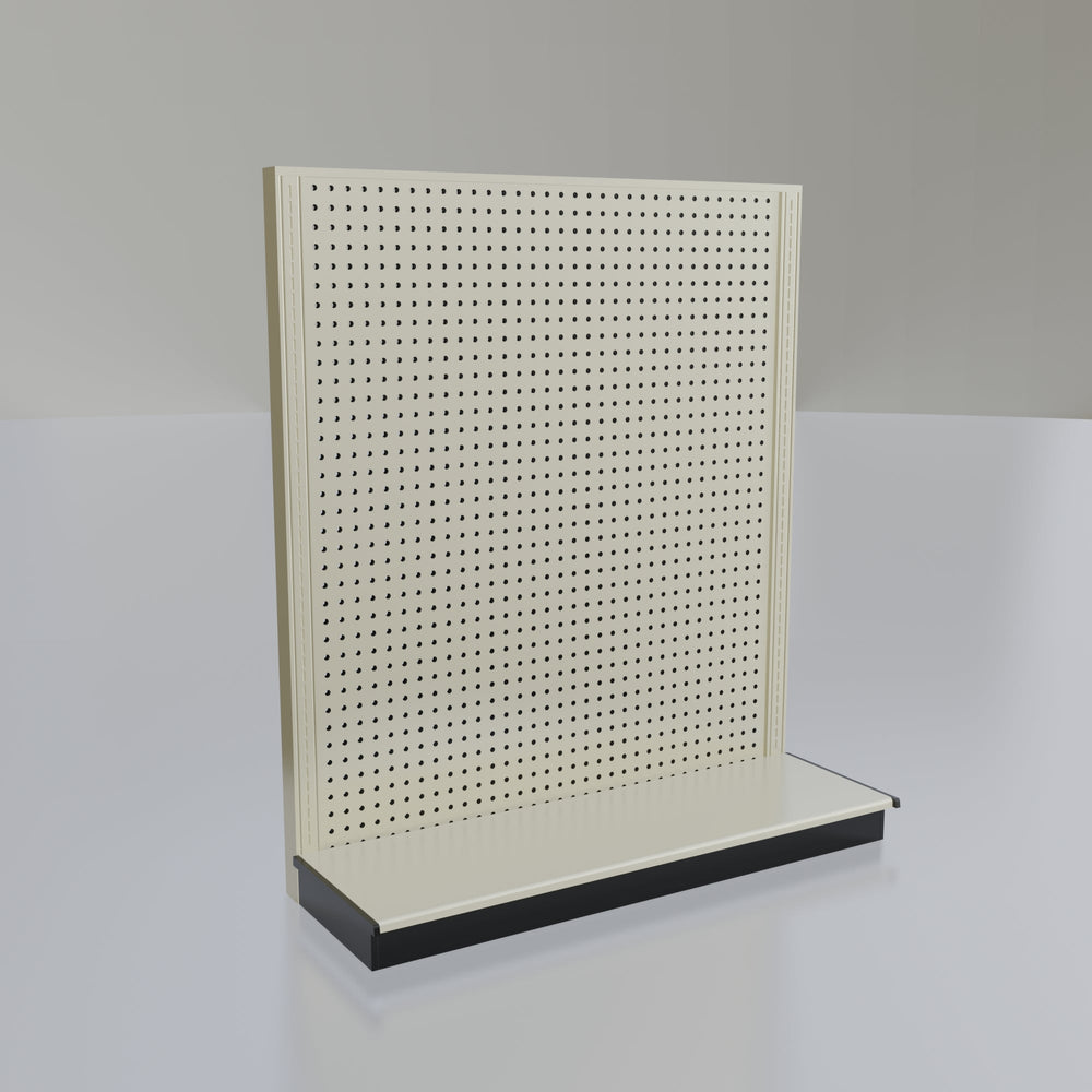 Lozier Shelving Single-Sided Starter Unit, platinum 48W 54H 16D