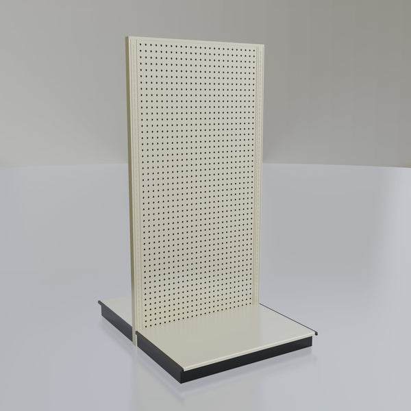 Lozier Gondola Island Display Starter, platinum 36W 72H 25D