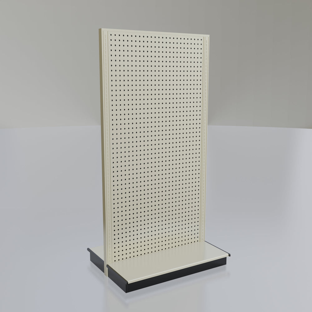 Lozier Gondola Island Display Starter, platinum 36W 72H 13D