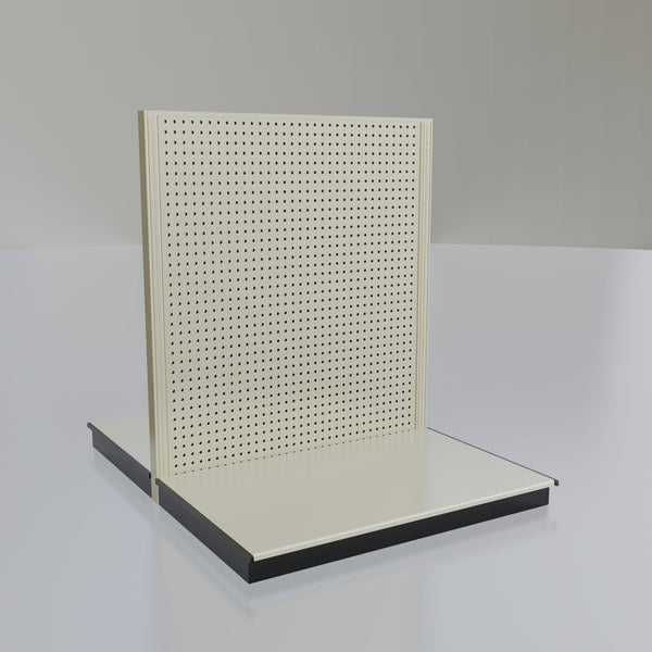 Lozier Shelving Double-Sided Starter Unit, platinum 48W 54H 41D