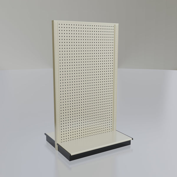 Lozier Gondola Island Display Starter, platinum 36W 60H 16D