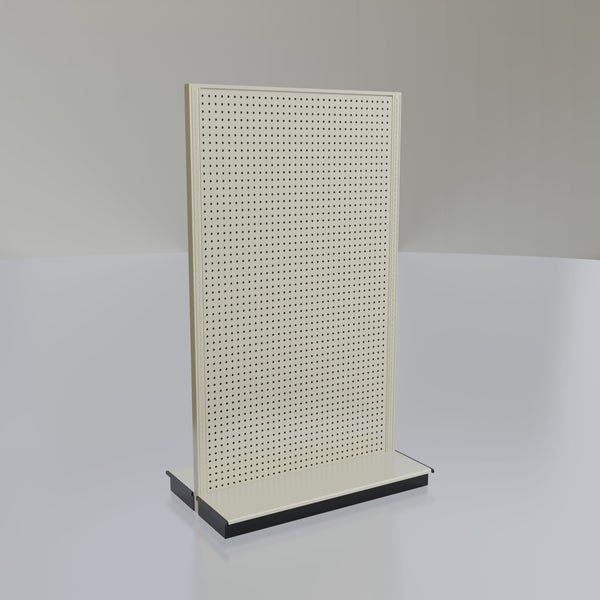 Lozier Gondola Island Display Starter, platinum 48W 84H 13D