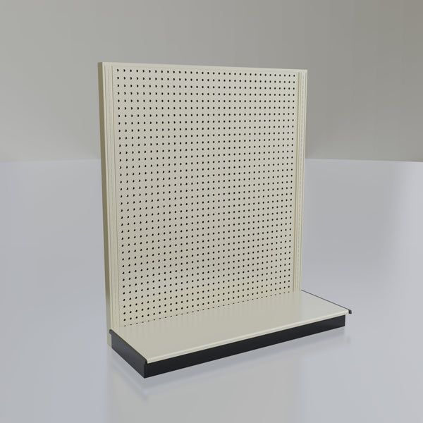 Lozier Shelving Single-Sided Starter Unit, platinum 48W 54H 19D