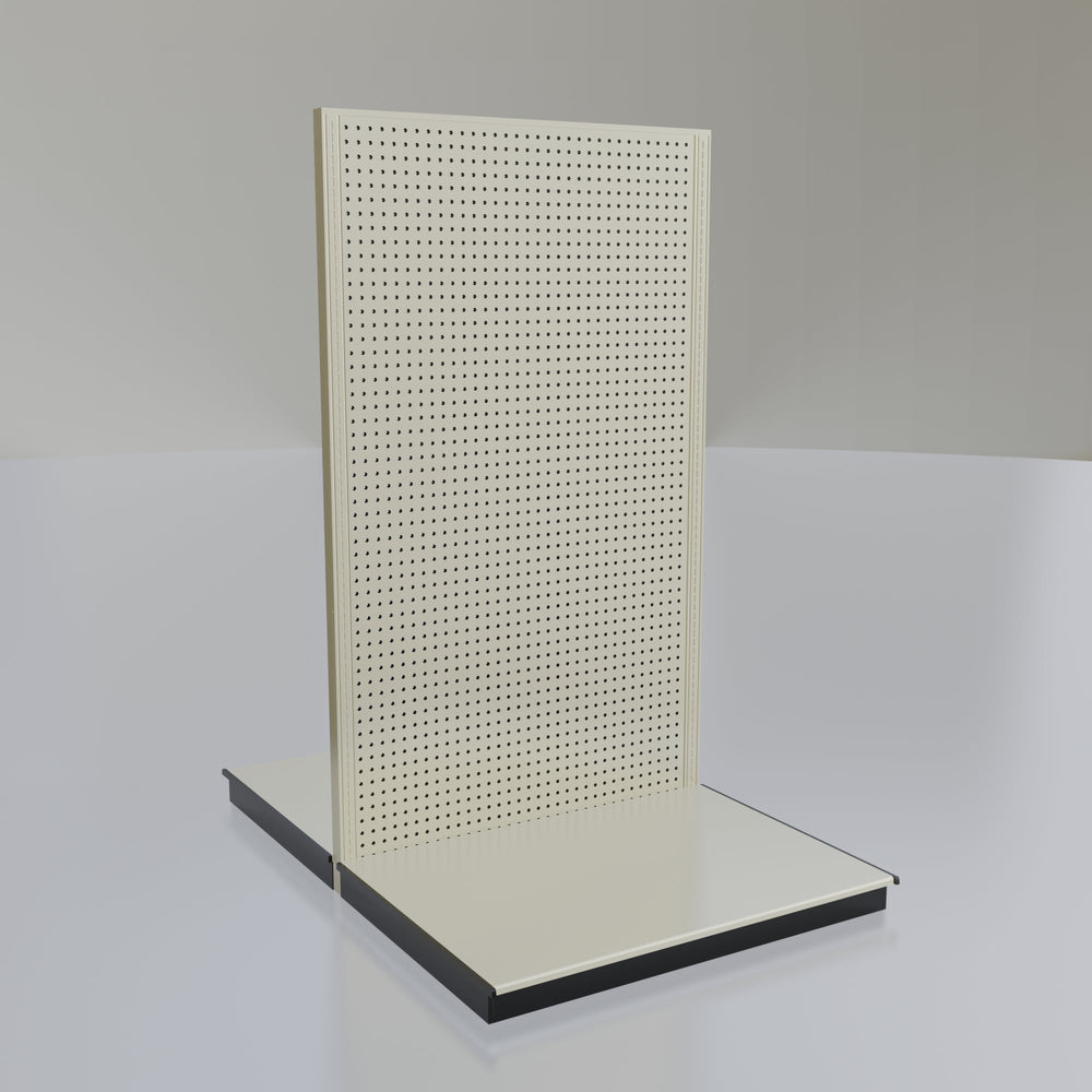 Lozier Shelving Double-Sided Starter Unit, platinum 48W 84H 47D