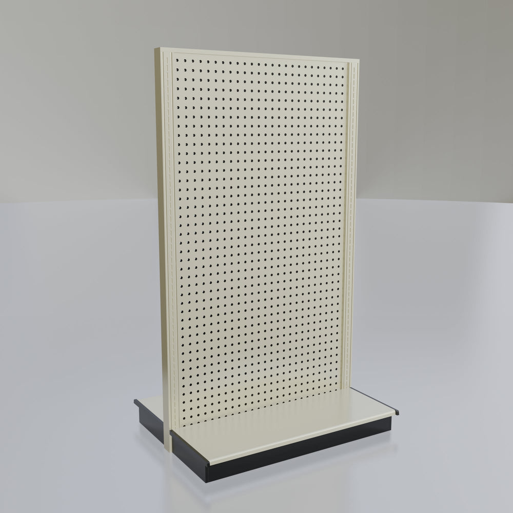 Lozier Gondola Island Display Starter, platinum 36W 60H 13D
