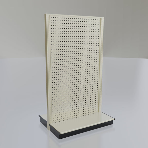Lozier Gondola Island Display Starter, platinum 36W 60H 13D