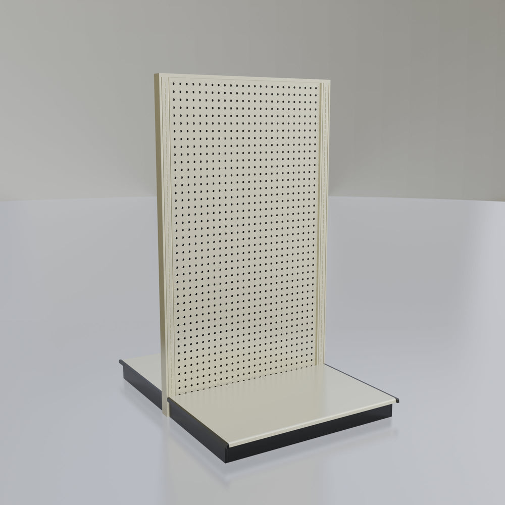 Lozier Gondola Island Display Starter, platinum 36W 60H 25D
