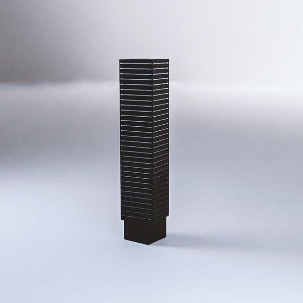 12″ Slatwall Rotating Display Black