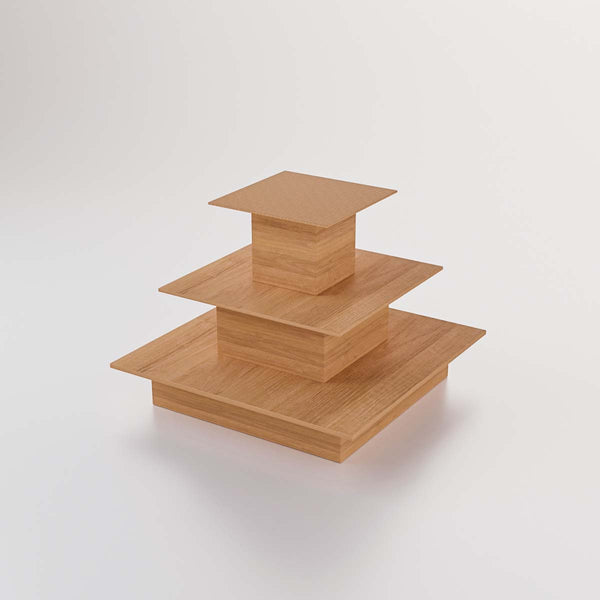 3-Tier Square Display Table