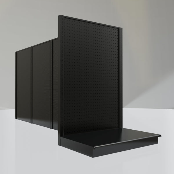 Lozier Gondola Shelving End Cap Black 36W 54H 25D