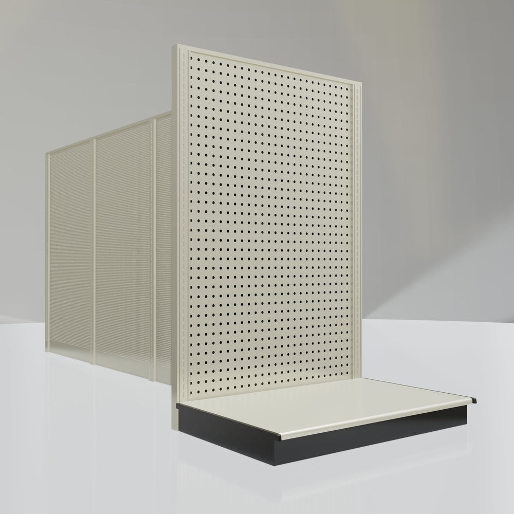 Lozier Gondola Shelving End Cap platinum 36W 54H 25D