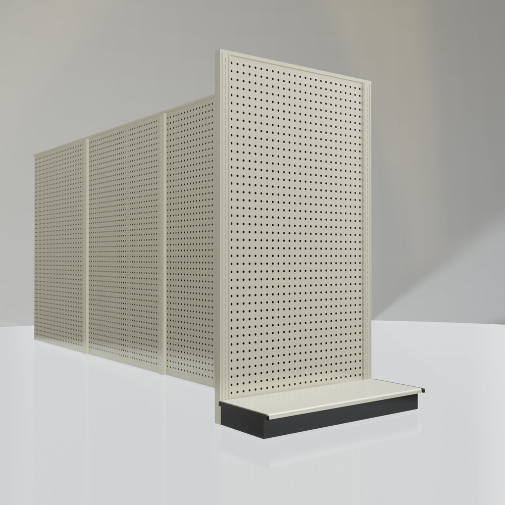 Lozier Gondola Shelving End Cap platinum 36W 60H 13D