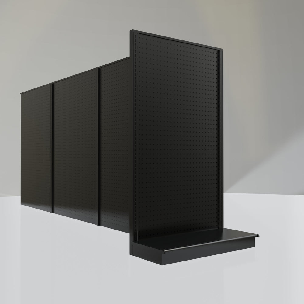 Lozier Gondola Shelving End Cap Black 36W 60H 16D