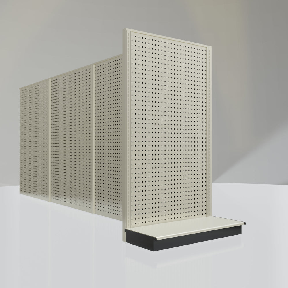 Lozier Gondola Shelving End Cap platinum 36W 60H 16D