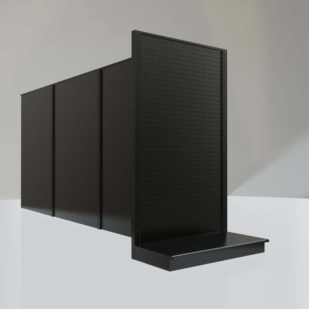 Lozier Gondola Shelving End Cap Black 36W 60H 19D