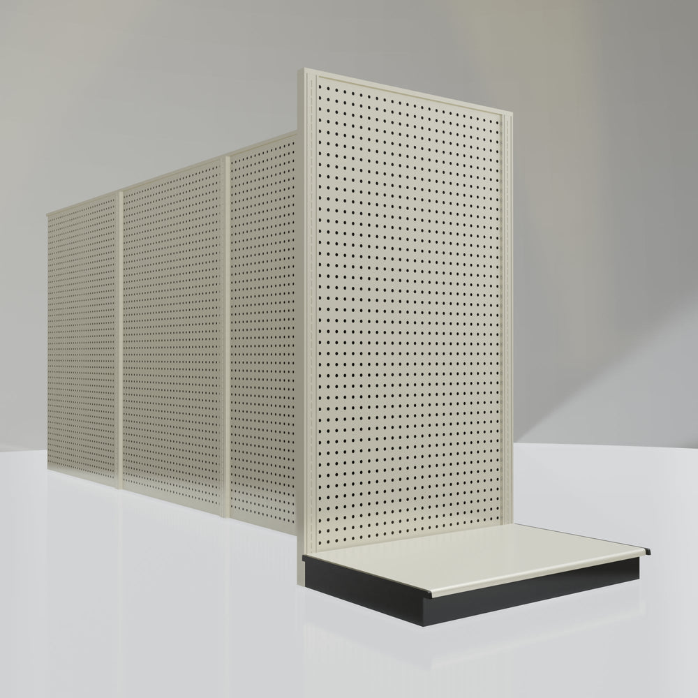 Lozier Gondola Shelving End Cap platinum 36W 60H 25D