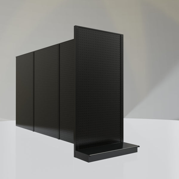 Lozier Gondola Shelving End Cap Black 36W 72H 13D