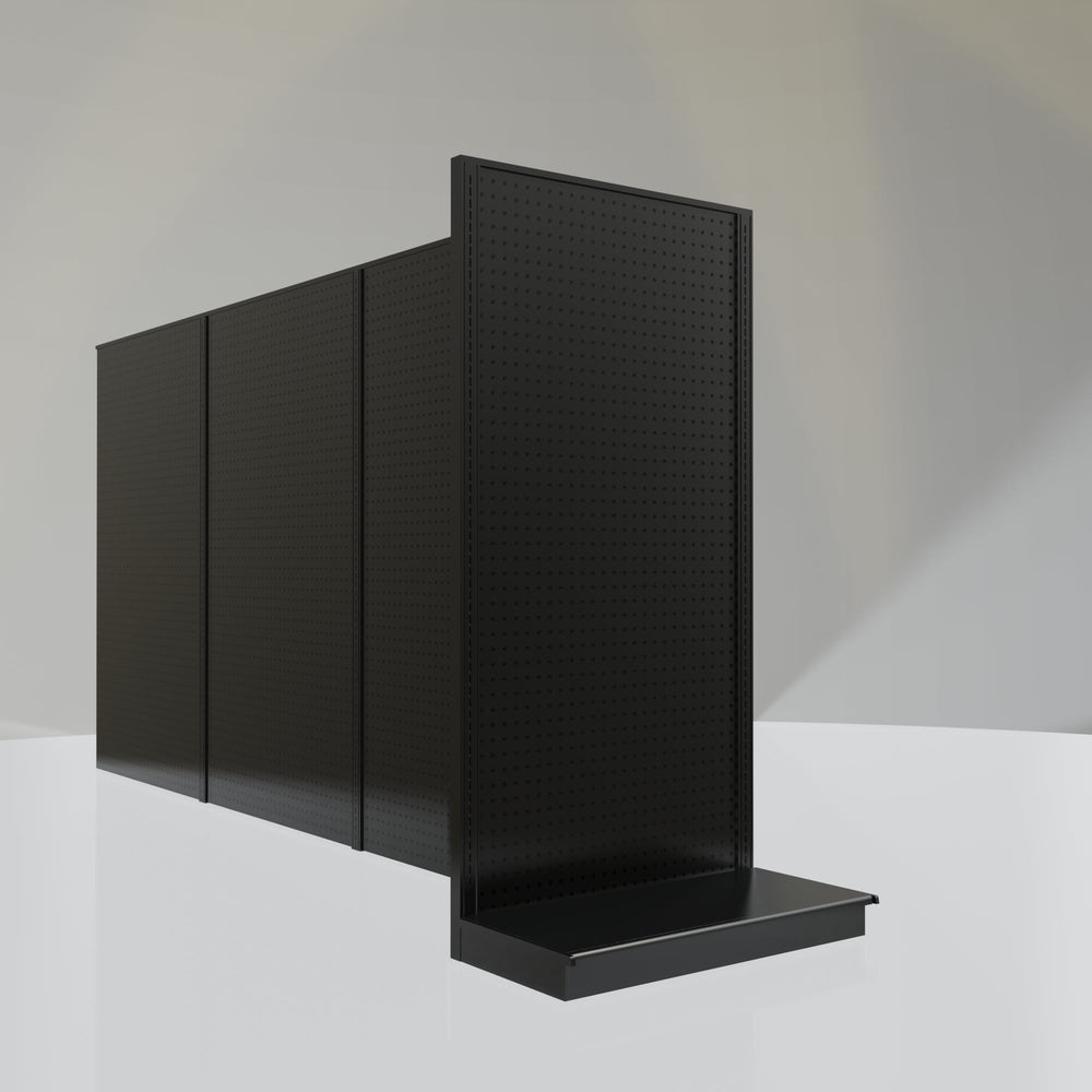Lozier Shelving End Cap Unit, Black 36W 72H 19D