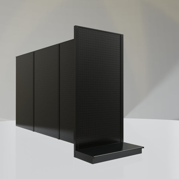 Lozier Shelving End Cap Unit, Black 36W 72H 19D