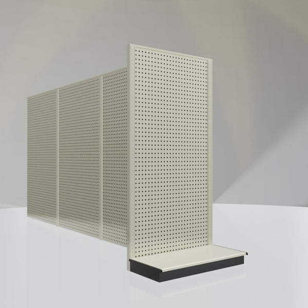 Lozier Shelving End Cap Unit, Platinum 36W 72H 19D