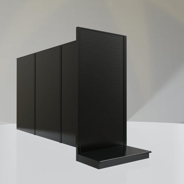Lozier Shelving End Cap Unit, Black 36W 72H 22D