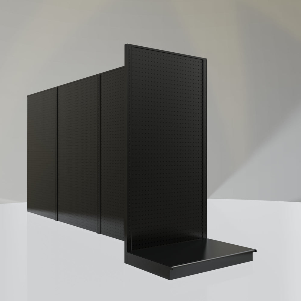 Lozier Gondola Shelving End Cap Black 36W 72H 25D