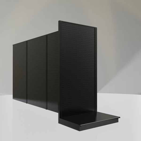 Lozier Gondola Shelving End Cap Black 36W 72H 25D