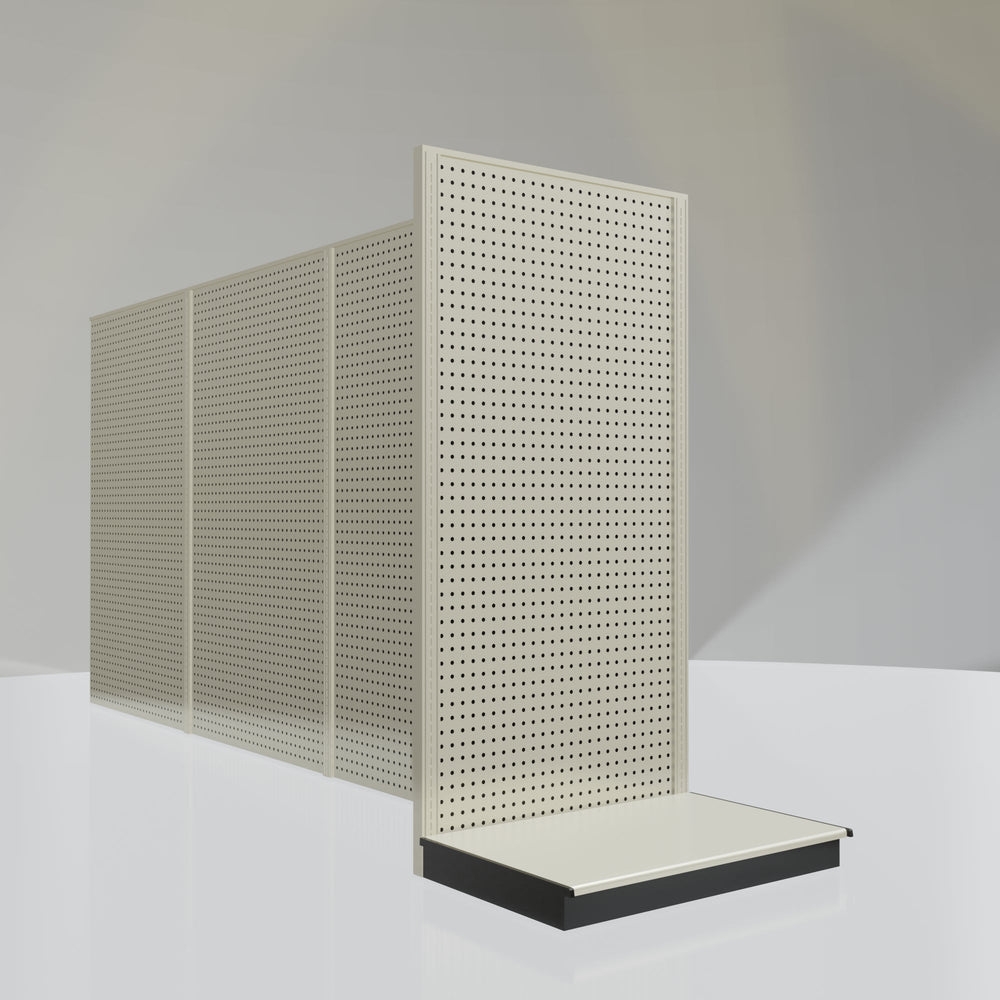 Lozier Gondola Shelving End Cap platinum 36W 72H 25D