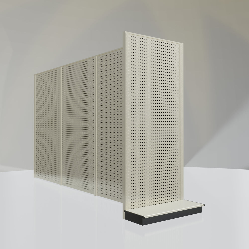 Lozier Gondola Shelving End Cap platinum 36W 84H 13D