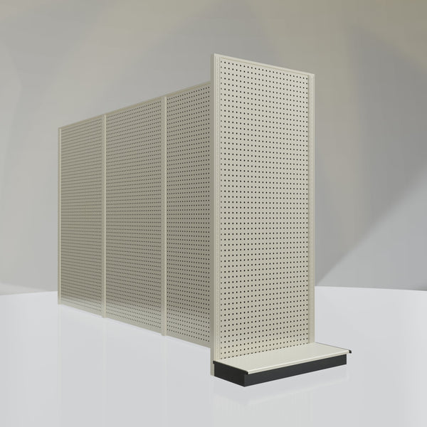 Lozier Gondola Shelving End Cap platinum 36W 84H 13D