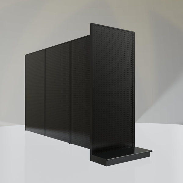 Lozier Shelving End Cap Unit, Black 36W 84H 16D