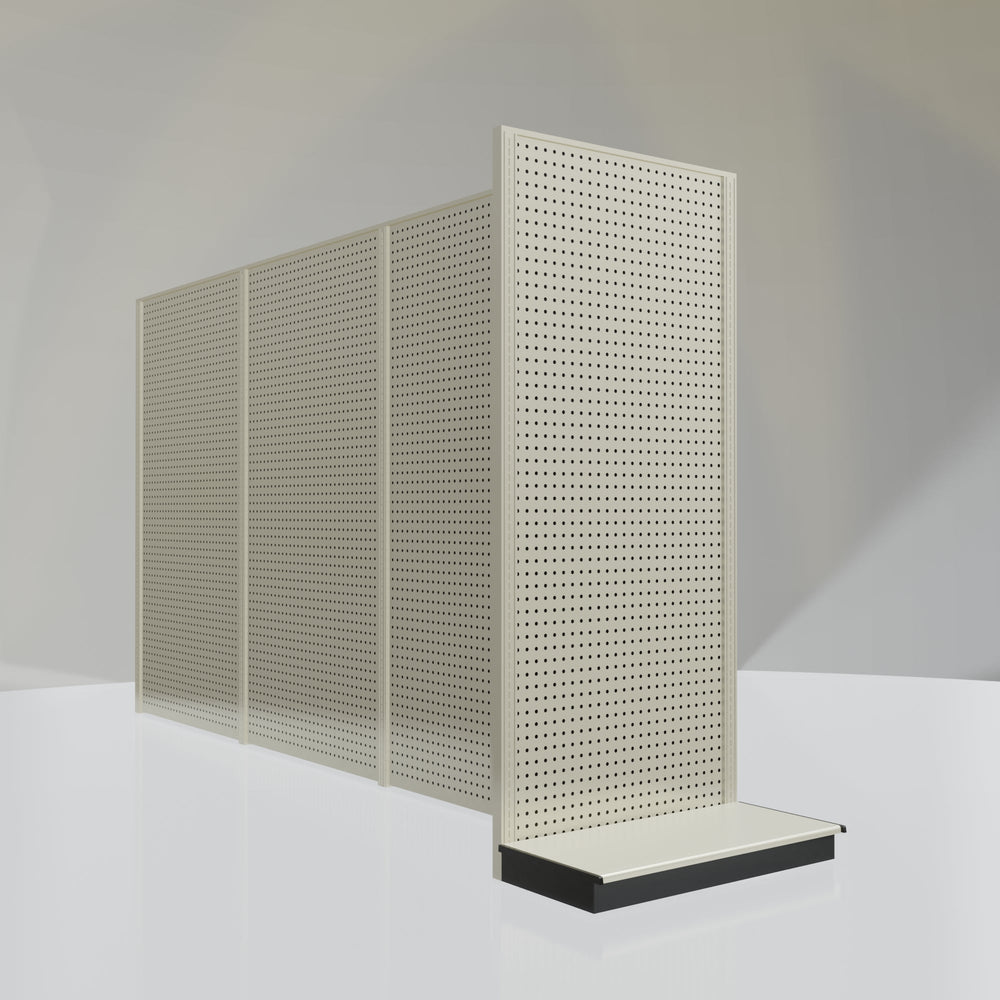 Lozier Shelving End Cap Unit, platinum 36W 84H 19D
