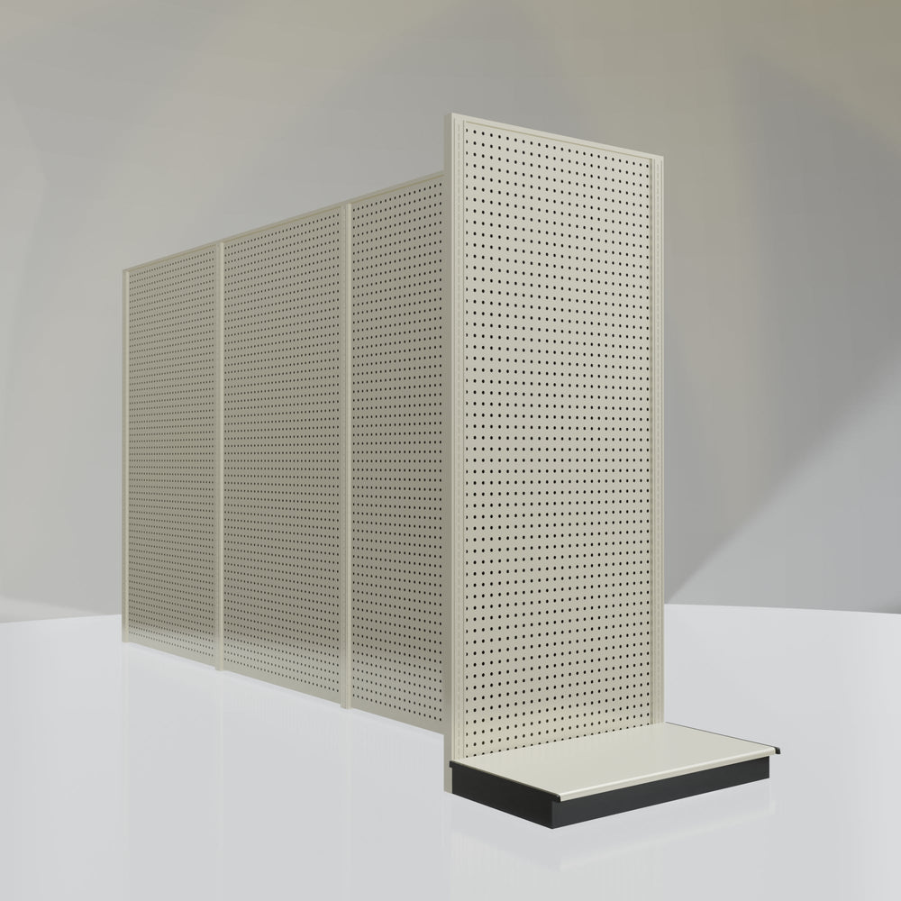 Lozier Shelving End Cap Unit, platinum 36W 84H 22D