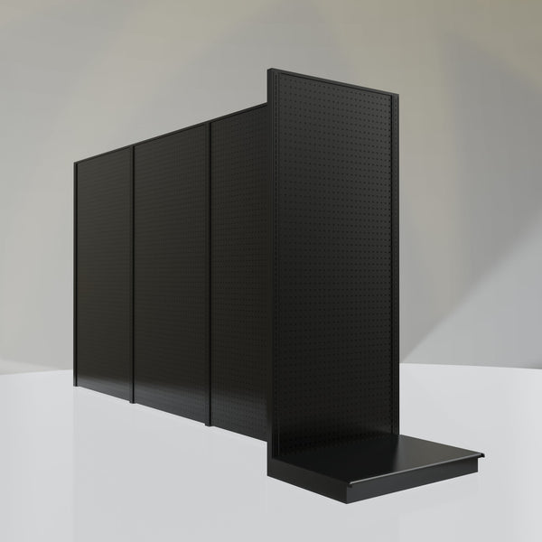 Lozier Gondola Shelving End Cap Black 36W 84H 25D