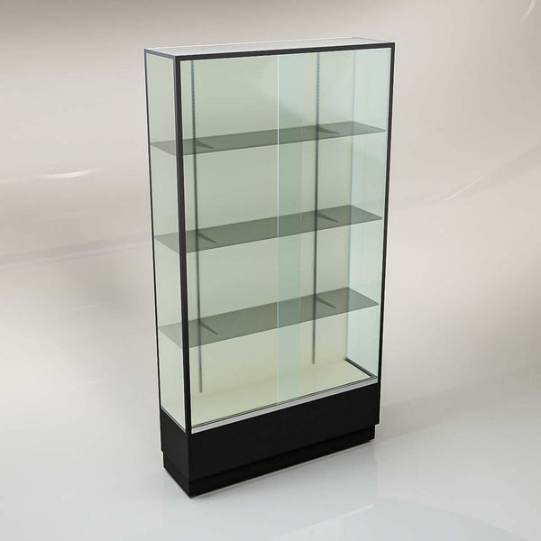 BLACK EXTRA VISION WALL CASE 48"L x 20"D x 72"H