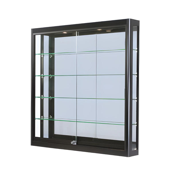 40″ BLACK ALUMINUM WALL MOUNTED CASE