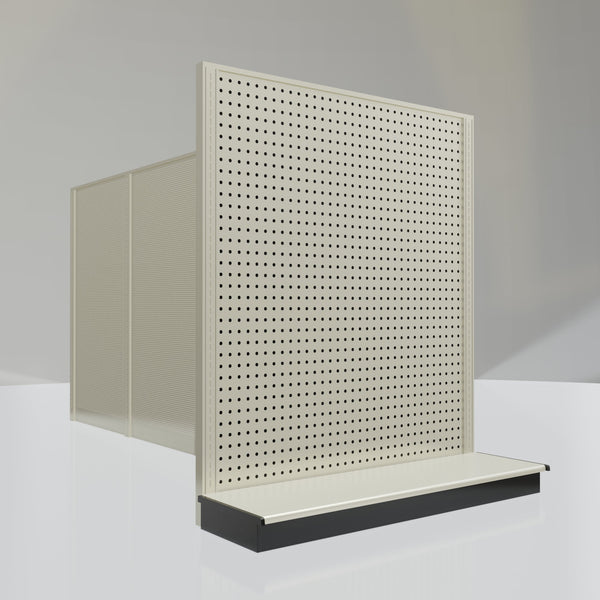 Lozier Gondola Shelving End Cap platinum 48W 54H 13D