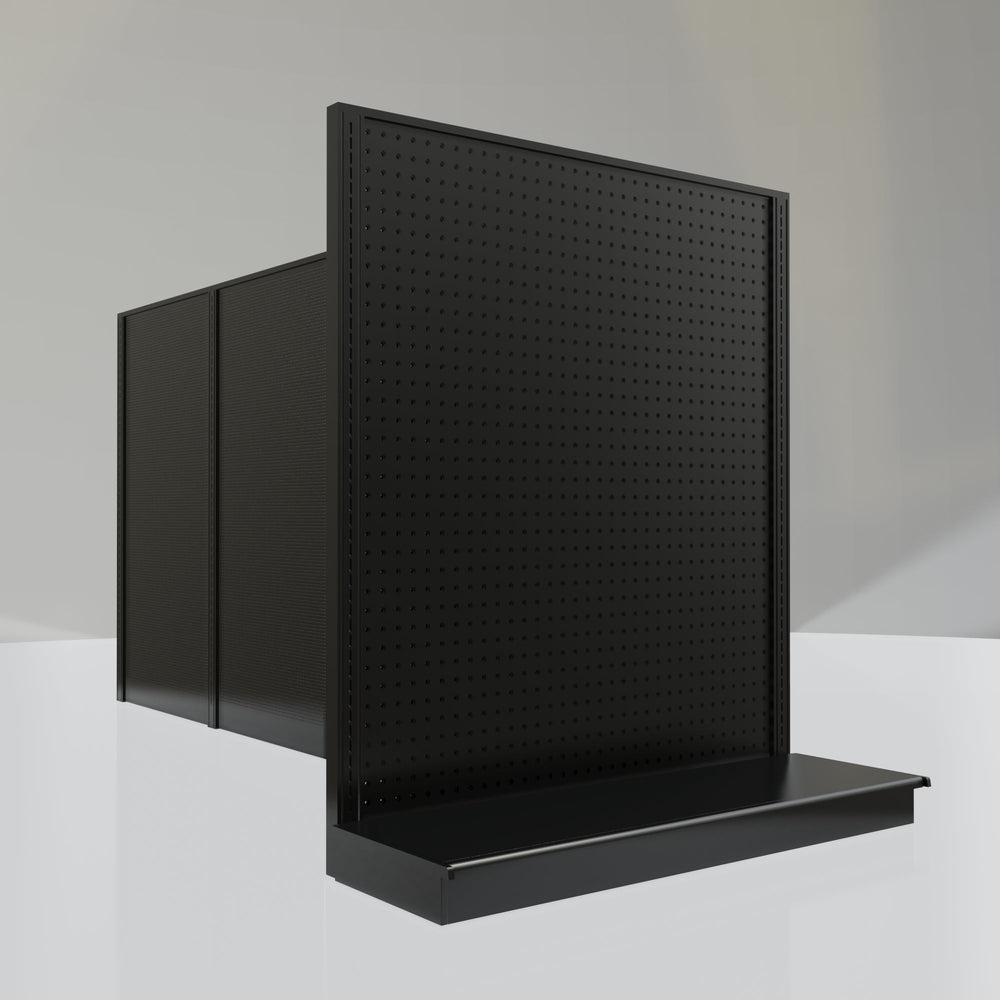 Lozier Gondola Shelving End Cap Black 48W 54H 16D